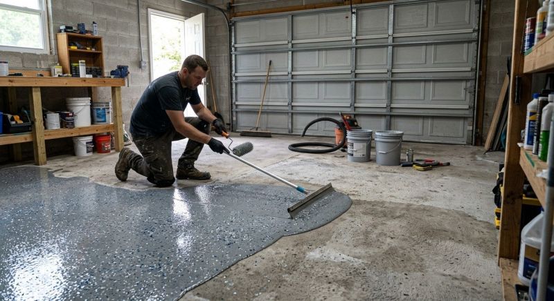 Garage Floor Staining in Charlotte, NC