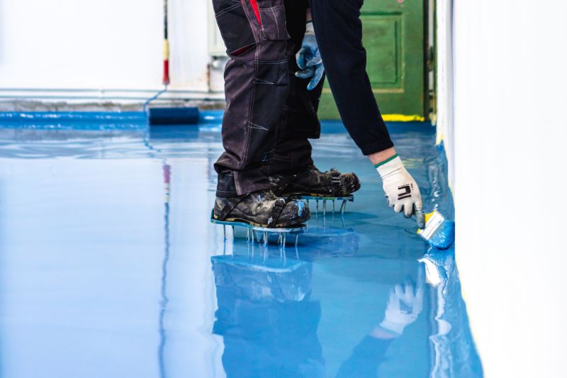 Speckled Garage Floor Painting in Raleigh, NC
